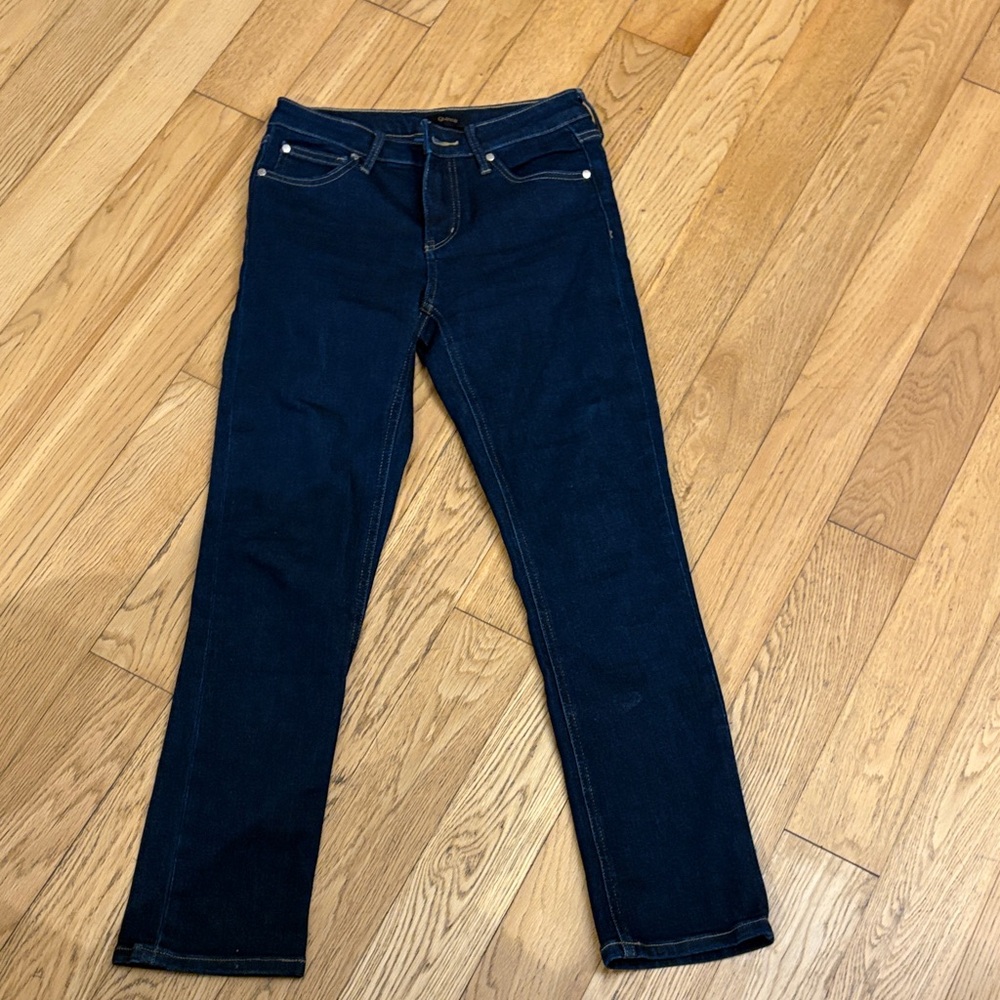 Quince Dark Blue Straight Leg Jeans